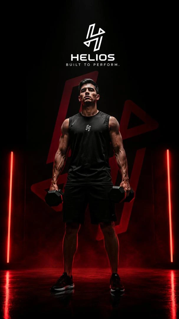 Atleta HELIOS representando disciplina y fuerza