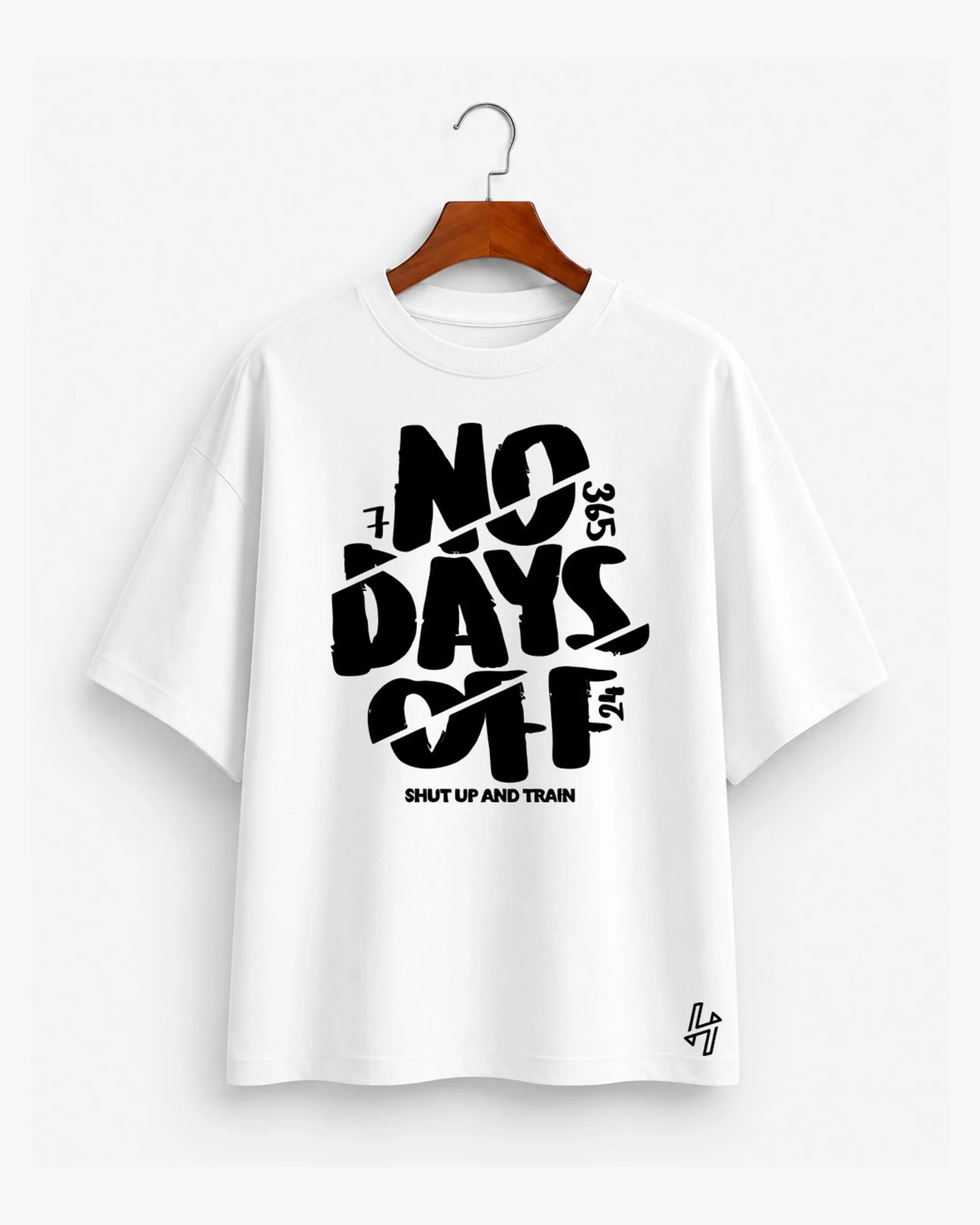 Atlas — No Days Off en Blanco, vista frontal